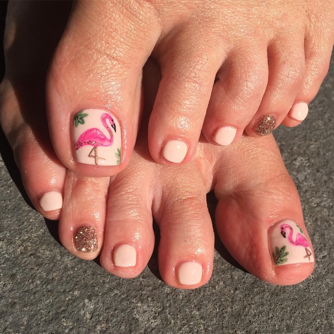 Decorated Toe Nail