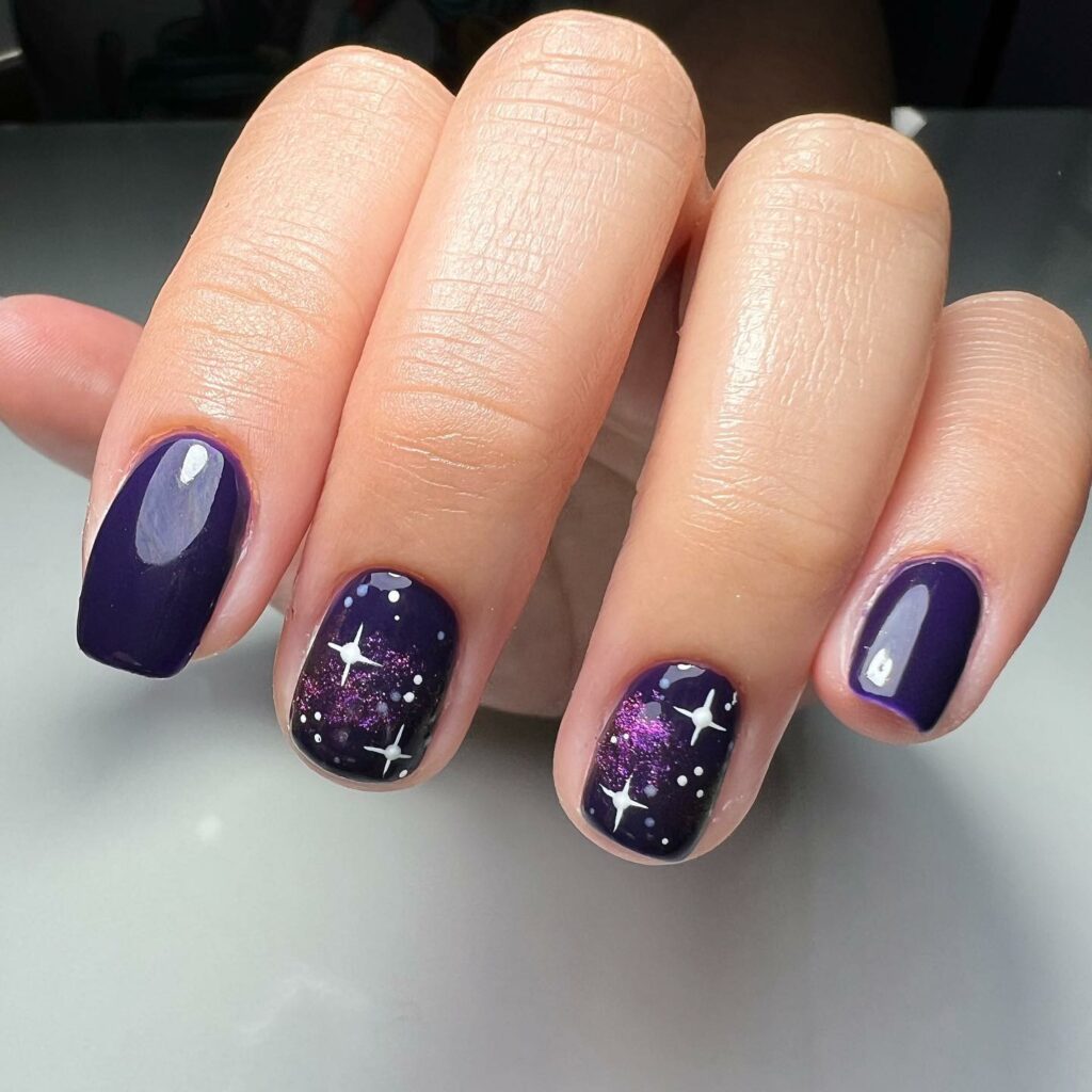 Galaxy Decorated Nail