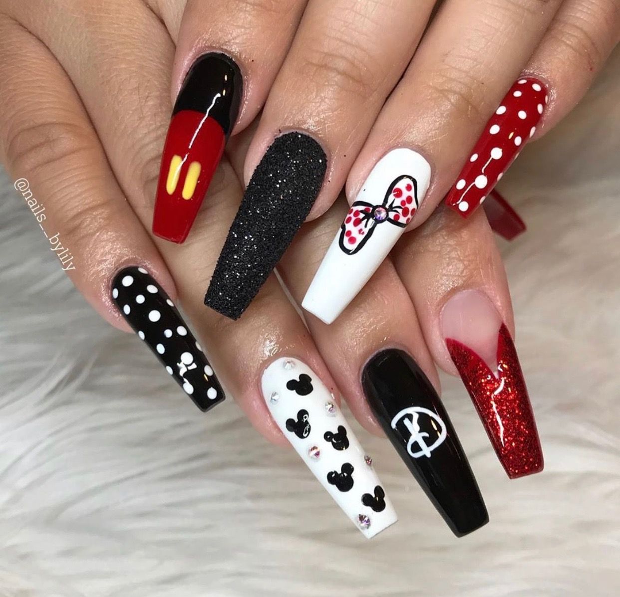 Mickey Decorated Nails