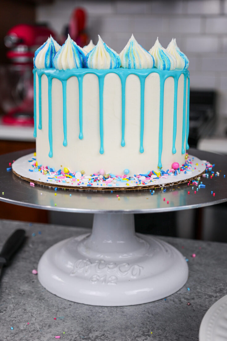 Blue Decorated Cake