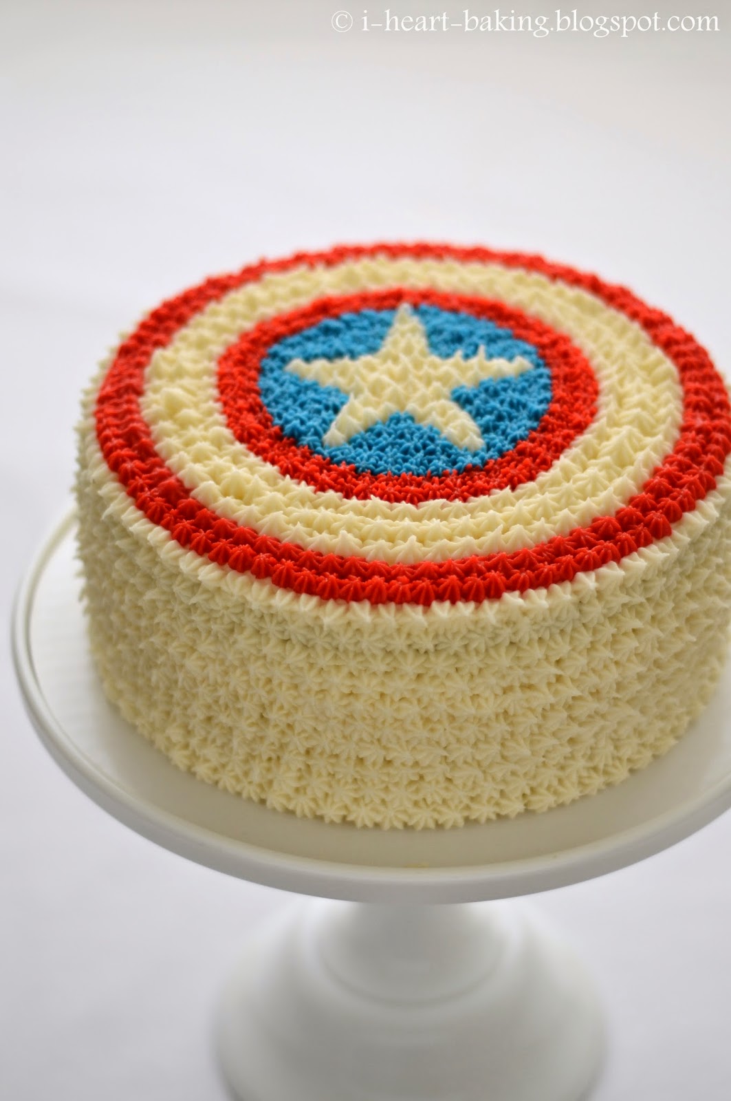 Captain America Decorated Cake