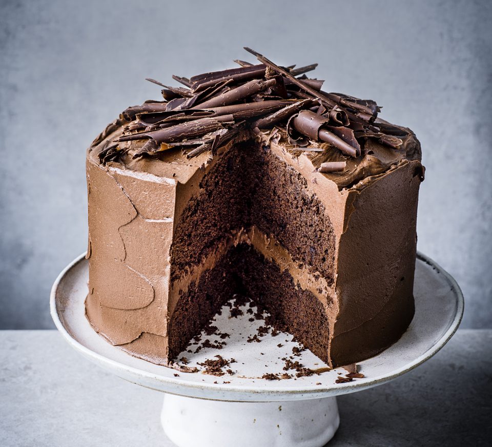 Decorated Chocolate Cake