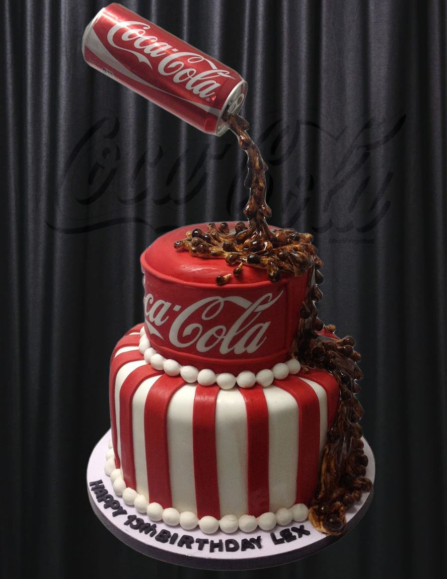 Coca Cola decorated cake