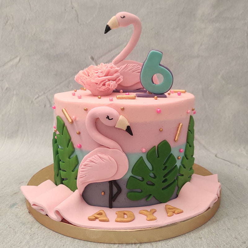 Flamingo Decorated Cake