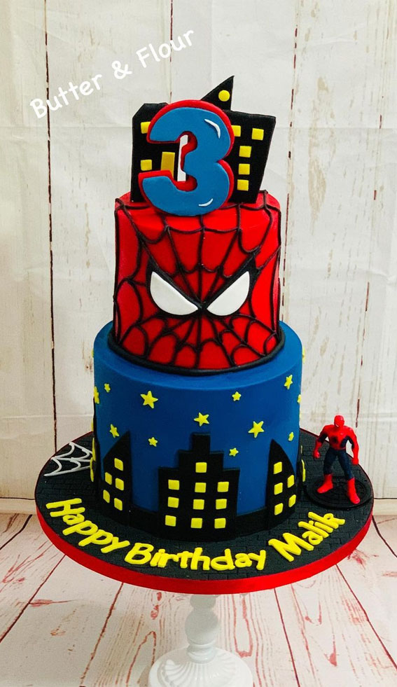 Spider Man Decorated Cake