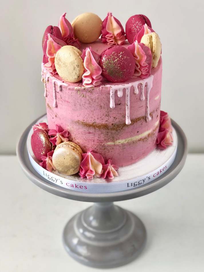 Pink Decorated Cake