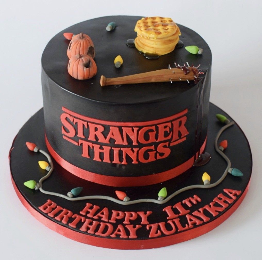 Stranger Things Decorated Cake