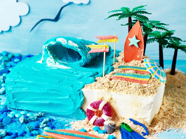 Decorated Surf Cake