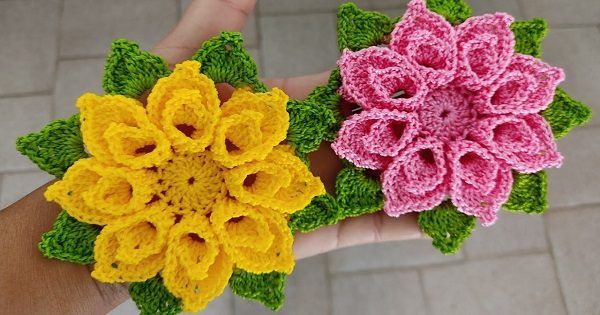 Modelos de Flor De Croche Dia Das Maes