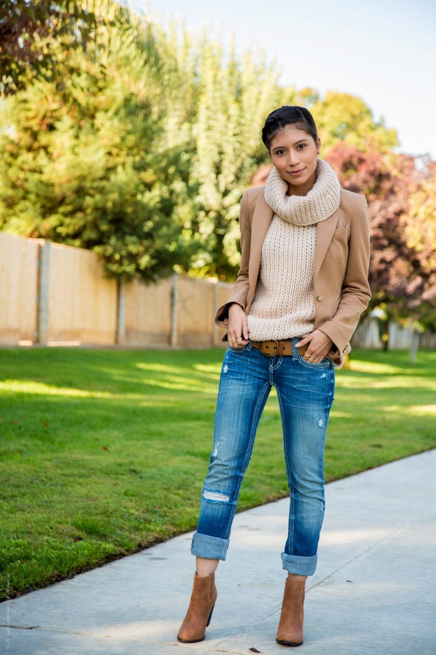 Fashion Look with suede boots