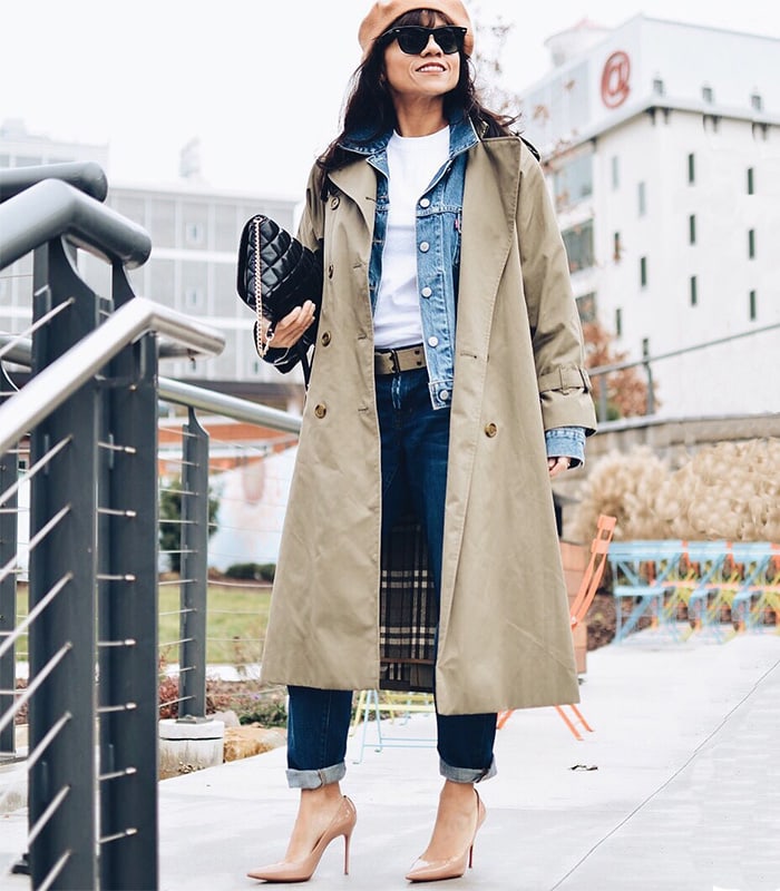 Fashion Look with trench coat