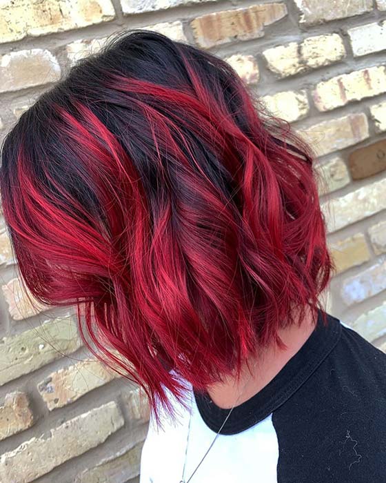 red highlights