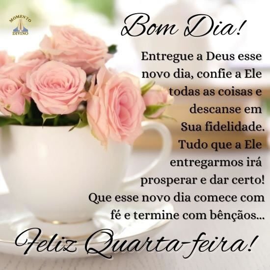 Mensagem De Bom Dia Quarta Feira