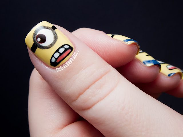 Minions Decorated Nail