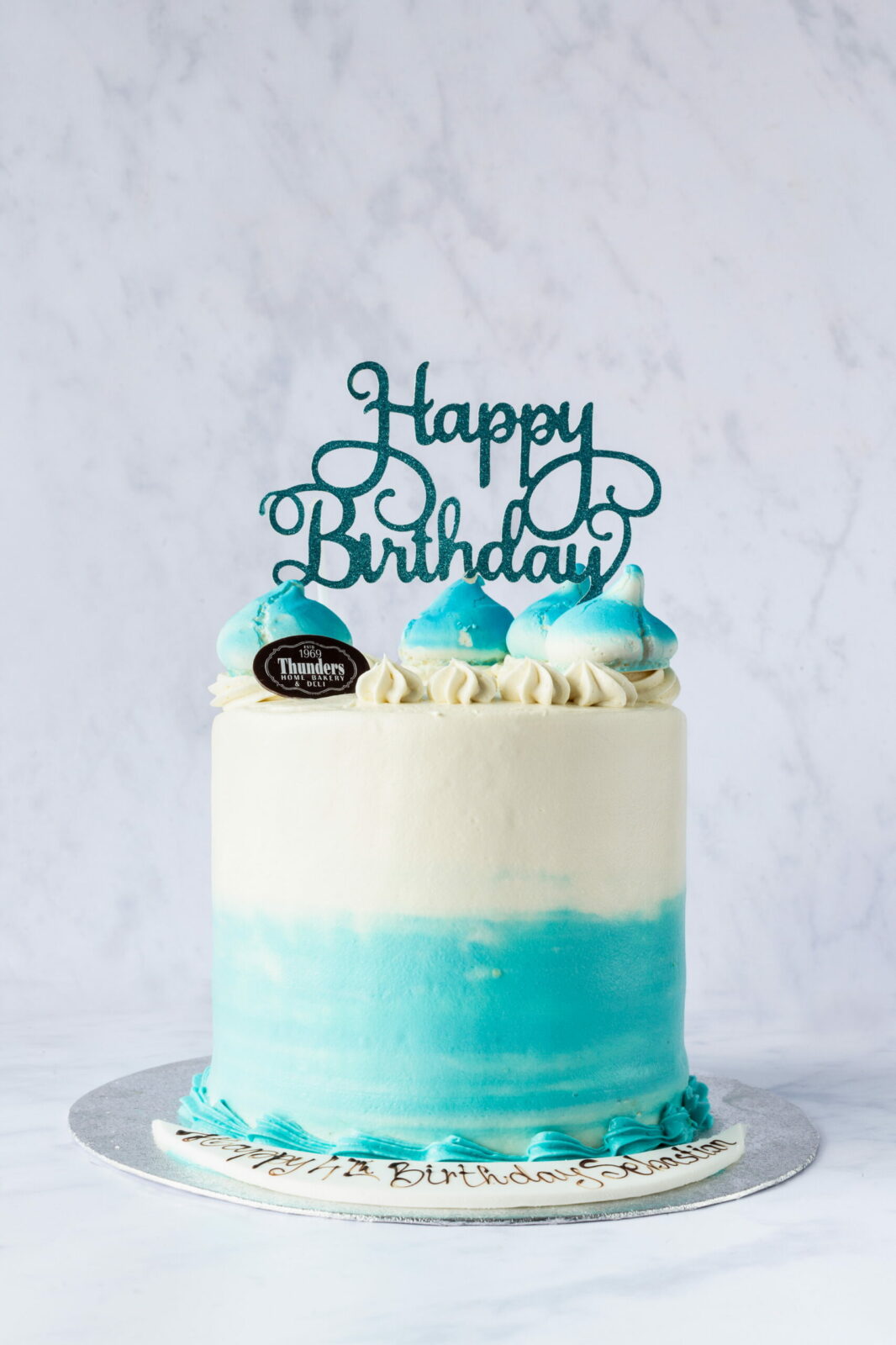 Blue Decorated Cake