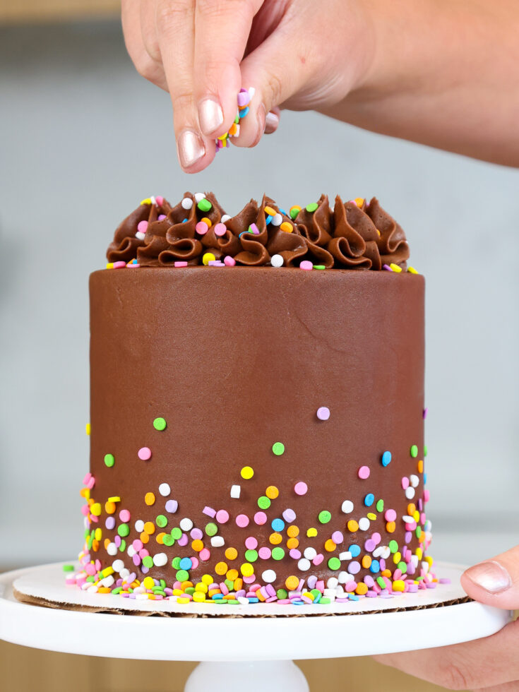 Decorated Chocolate Cake