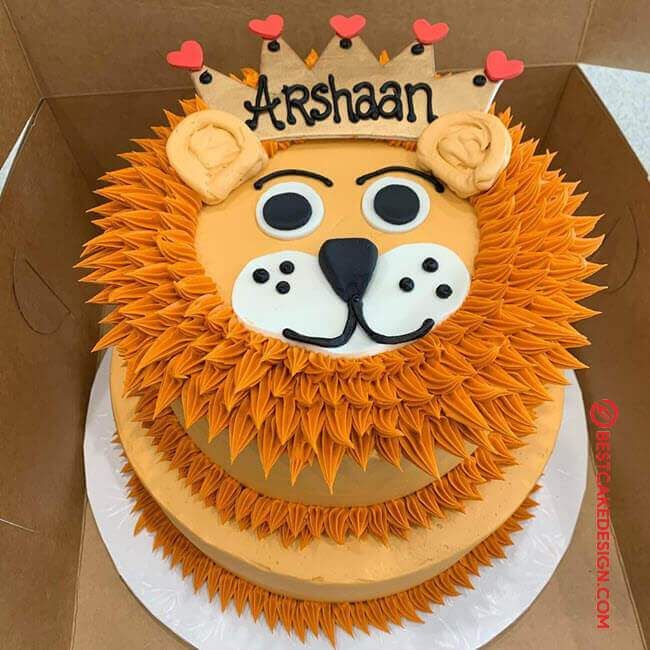 Lion Decorated Cake