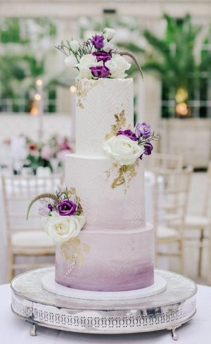 Lilac Decorated Cake