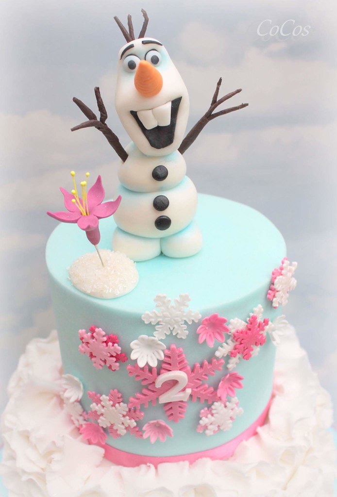 Olaf Decorated Cake