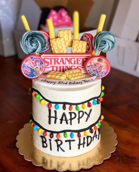 Stranger Things Decorated Cake