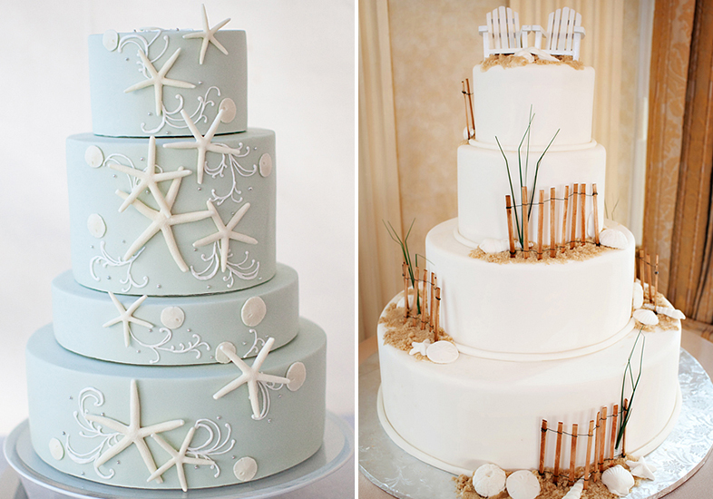 Bolo de Casamento na Praia