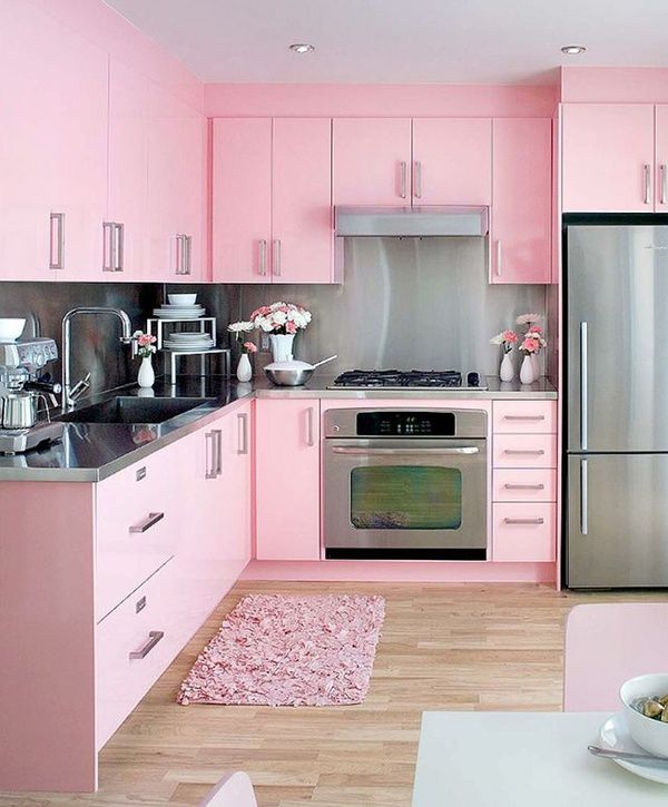 Decoration of Pink Kitchens