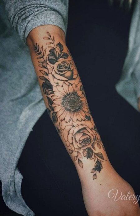 tatuagem-feminina-floral