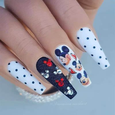 Mickey Decorated Nails