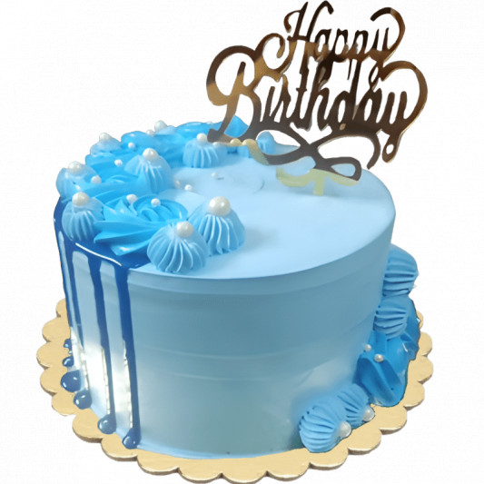 Blue Decorated Cake