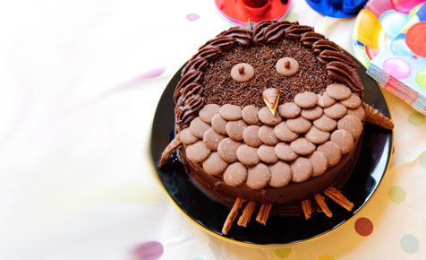 Owl Decorated Cake