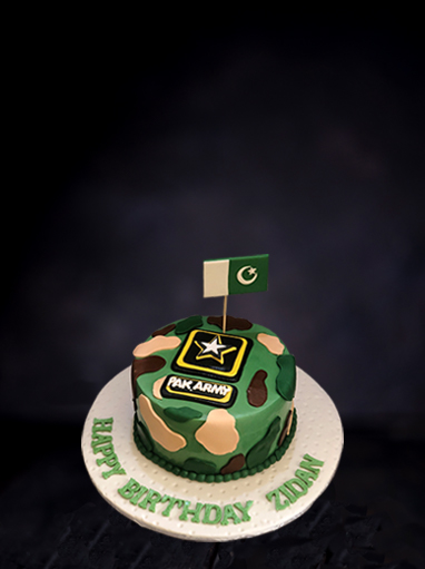 Decorated Army Cake