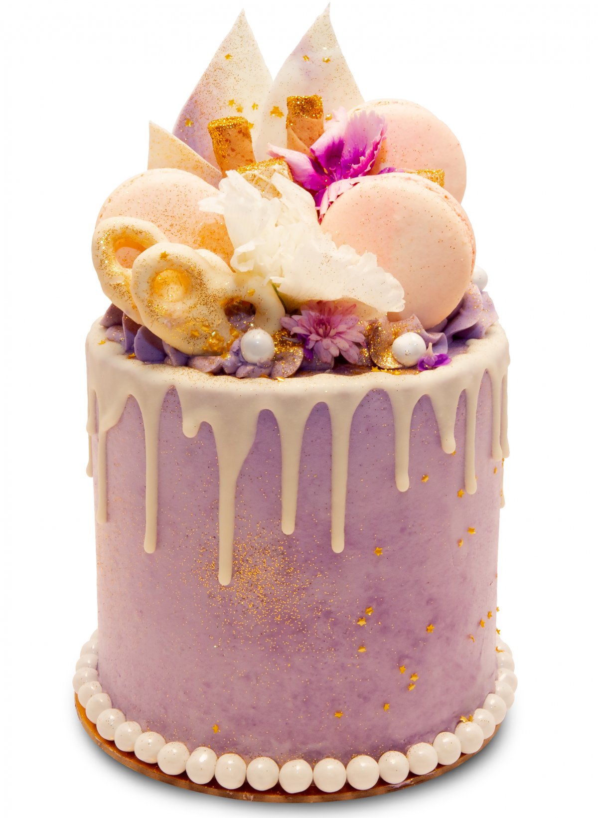 Lilac Decorated Cake