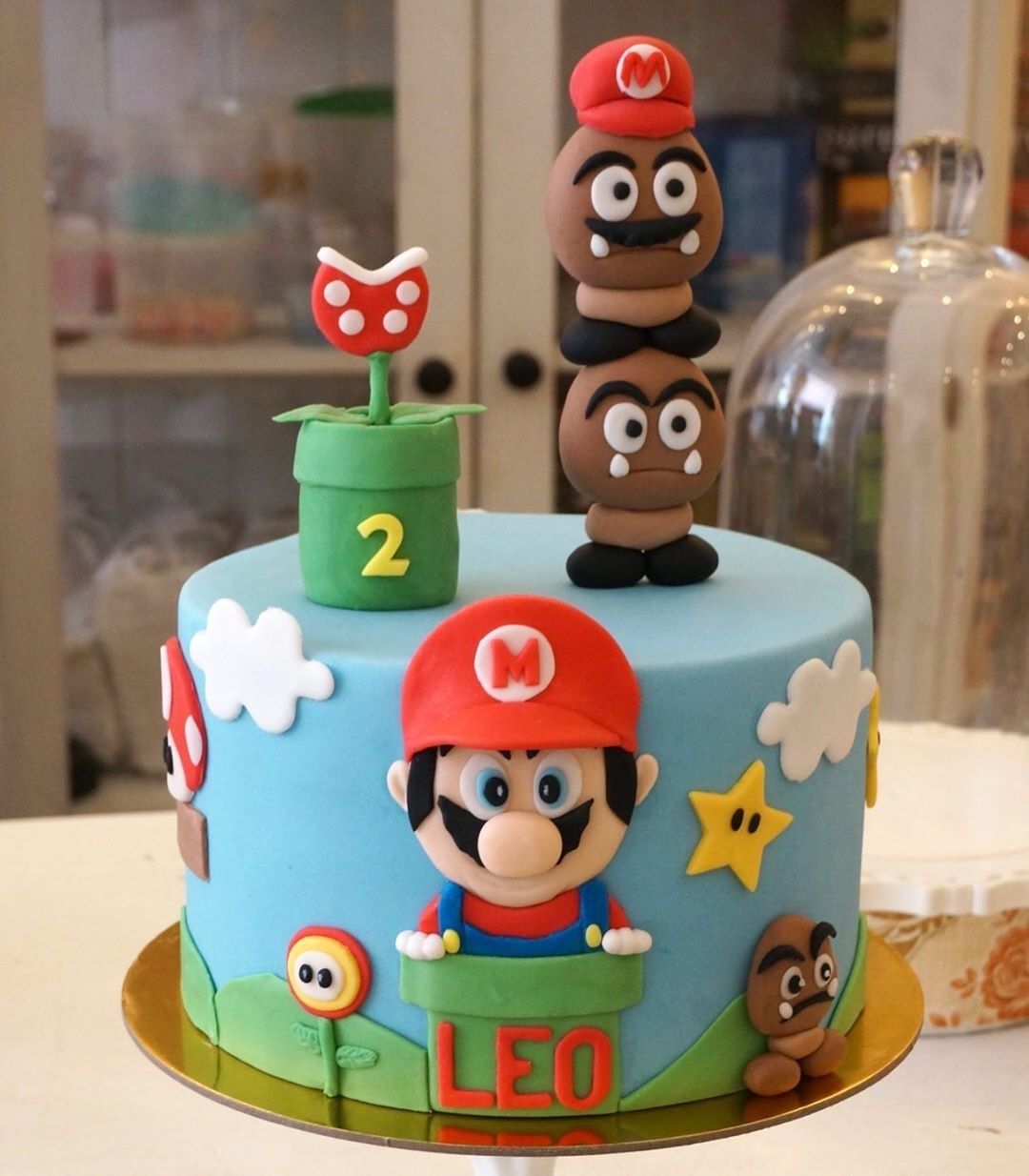 Mario Bros Decorated Cake