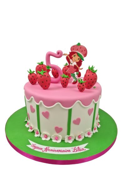 Strawberry Shortcake Decorated Cake