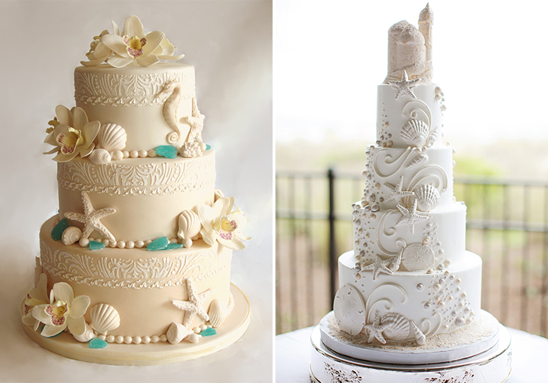 Bolo de Casamento na Praia