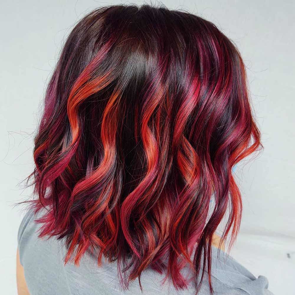 red highlights