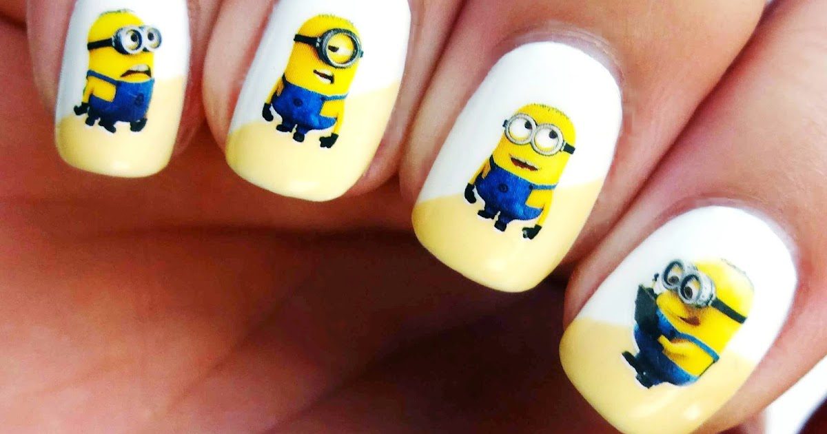 Minions Decorated Nail