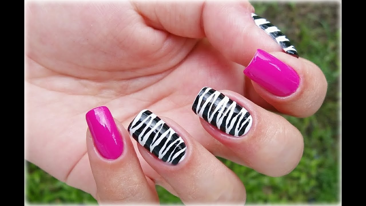 Unhas Decoradas Zebra E Onça