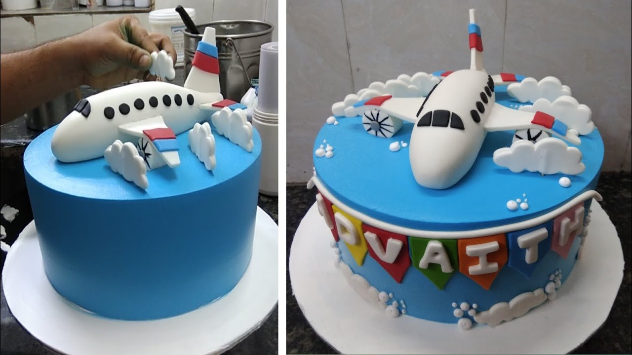 Airplane Decorated Cake