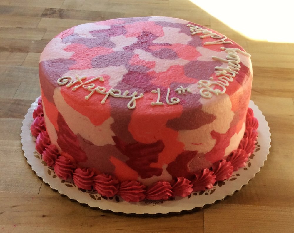 Camouflage Decorated Cake