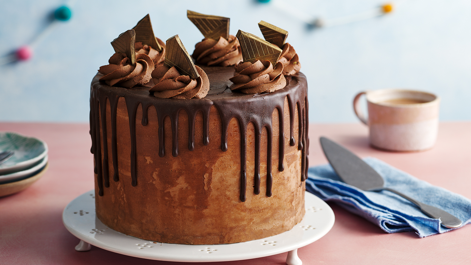 Decorated Chocolate Cake