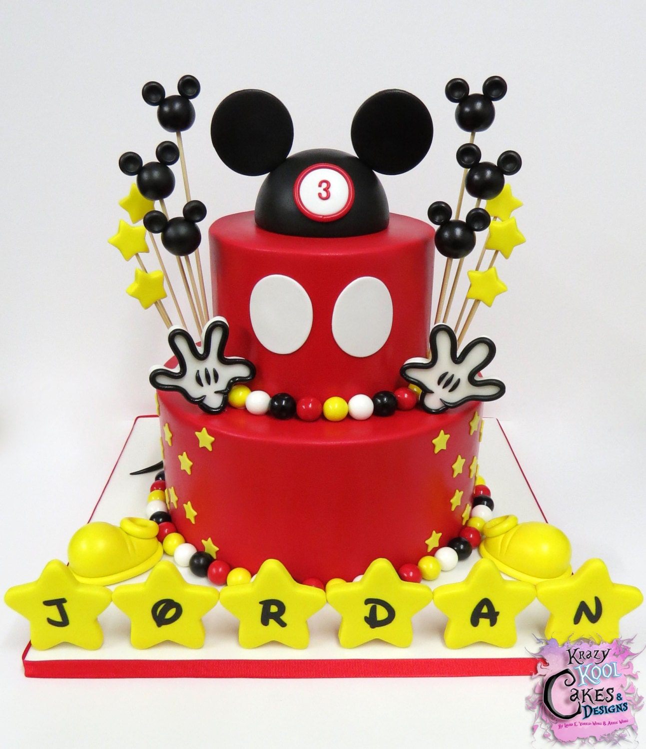 Mickey decorated cake