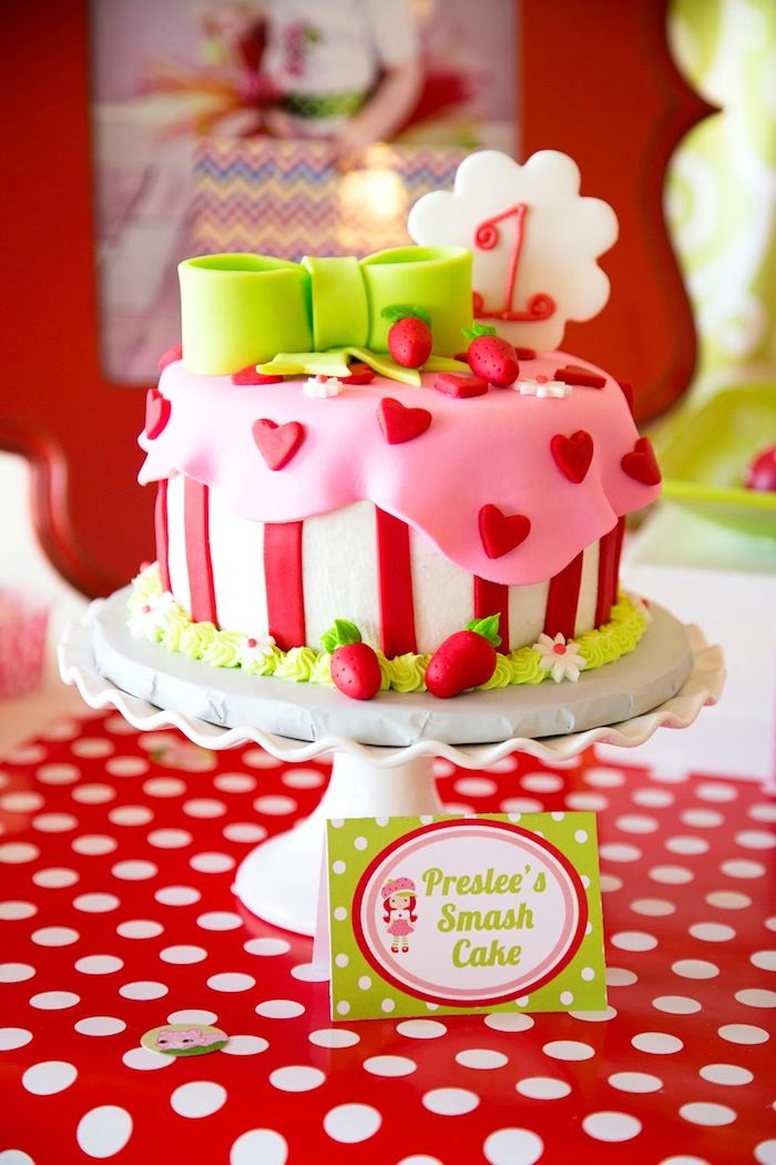 Strawberry Shortcake Decorated Cake