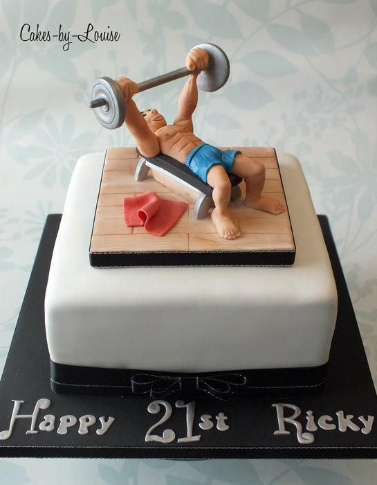 Bodybuilding Decorated Cake