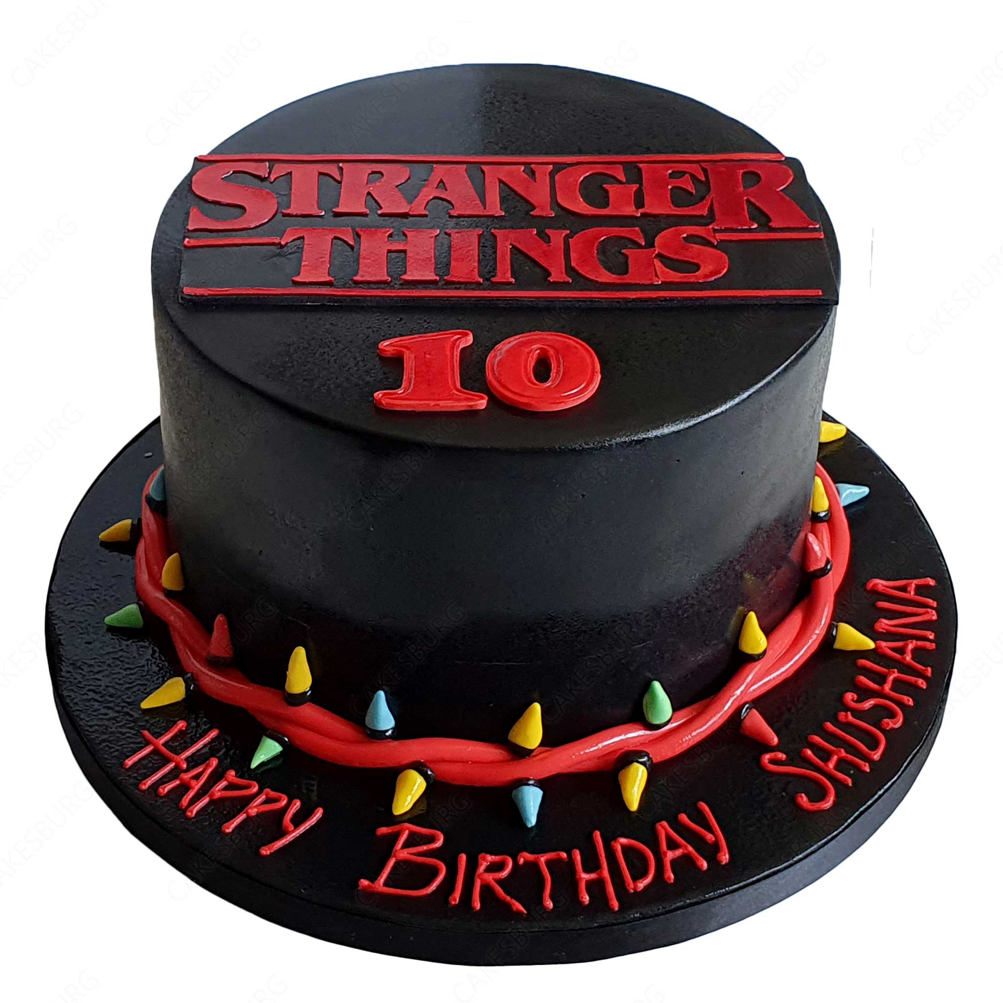 Stranger Things Decorated Cake