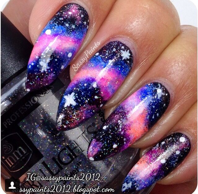 Galaxy Decorated Nail