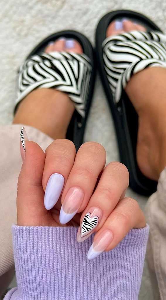 Zebra Decorated Nail