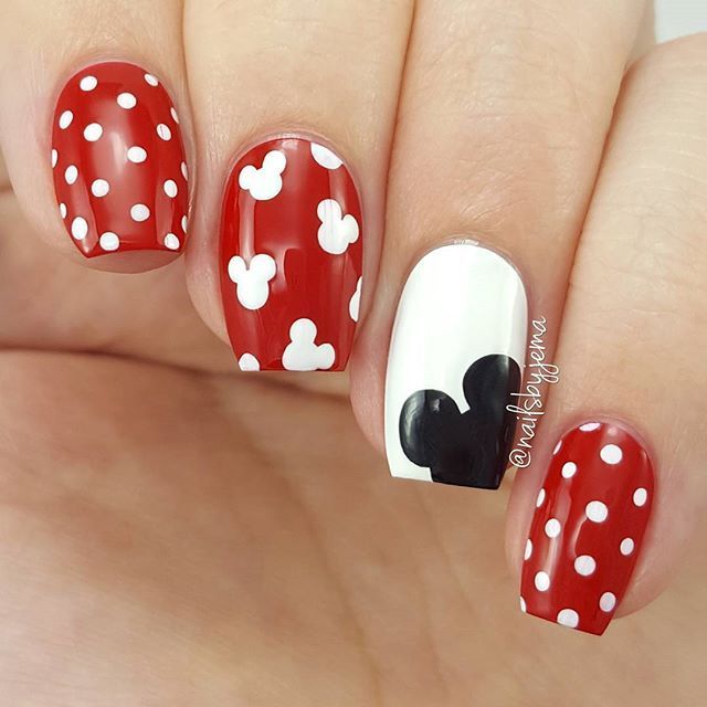 Mickey Decorated Nails