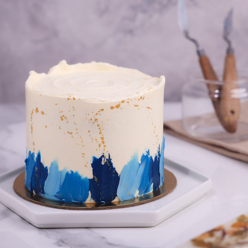 Blue Decorated Cake