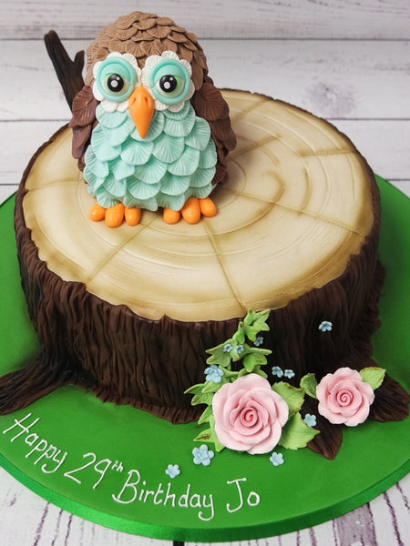 Owl Decorated Cake